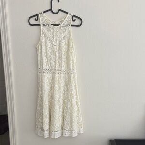 Rebellion Cream Lace Midi Dress